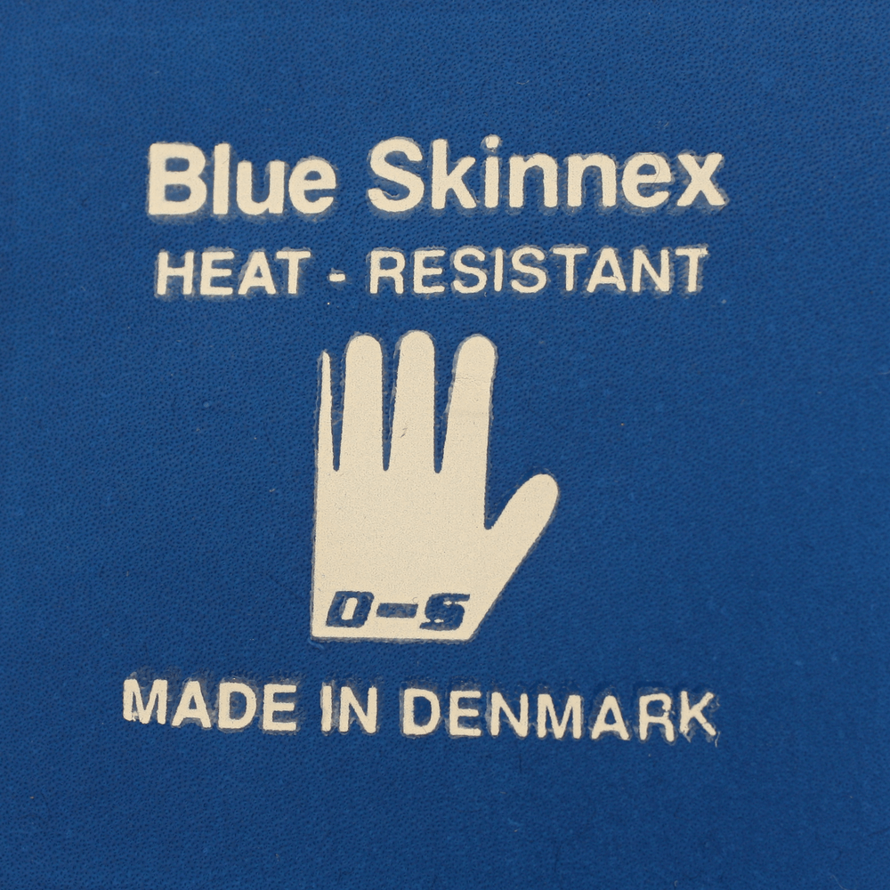Blue Skinnex 3-fingret Læderhandske med VARMEX V 39 For, syet med kevlar tråd