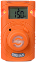Mobil O2 Oxygen enkeltgas Crowcon Clip gasdetektor vejer kun 78 gram 85 x 50 x 28 mm