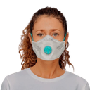 BLS Zero 33, FFP3 R D fladfoldet filtermaske med udåndings ventil, beskytter mod luftbårne nano partikler og filtrerer 99,92 % luftbårne virus, samt asbest partikler, masken kan genanvendes