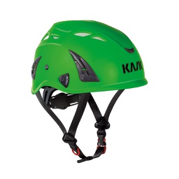 Kask SUPERPLASMA AQ hjelm,  grøn sikkerhedshjelm med 10 ventilations huller 4 punkt hagerem str. 51 til 63 cm skrujustering i nakken