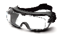 Cappture Pro Antidug Dielektrisk goggle, sproggle sikkerhedsbrille, heavy duty, med aftagelige bånd og gummikant, finstøvtæt og stænktæt + ' ' + 43504