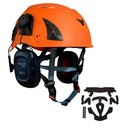 Hjelm kit 2 - BIGBEN UltraLite sikkerhedshjelm med Honeywell høreværn, hagerem, 6 punkt hovedbånd, størrelse 51-62 cm, riggerhjelm + ' ' + 43926
