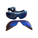 North 90861B Sproggle sikkerhedsbrille med blå spejl linse optisk klasse 1. Linsen er antistatisk, er coatet for anti-dug, anti-rids og anti-UV vægt 46 gram Honeywell 90861B