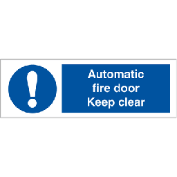 Automatic fire door 100x300 mm