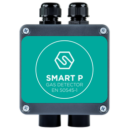 SMART P - P1 og P2 gasdetektor for gasdetektering i parkeringshuse, CO, NO2 og benzindampe