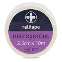Microporus tape rulle 2,5cm x 10 m