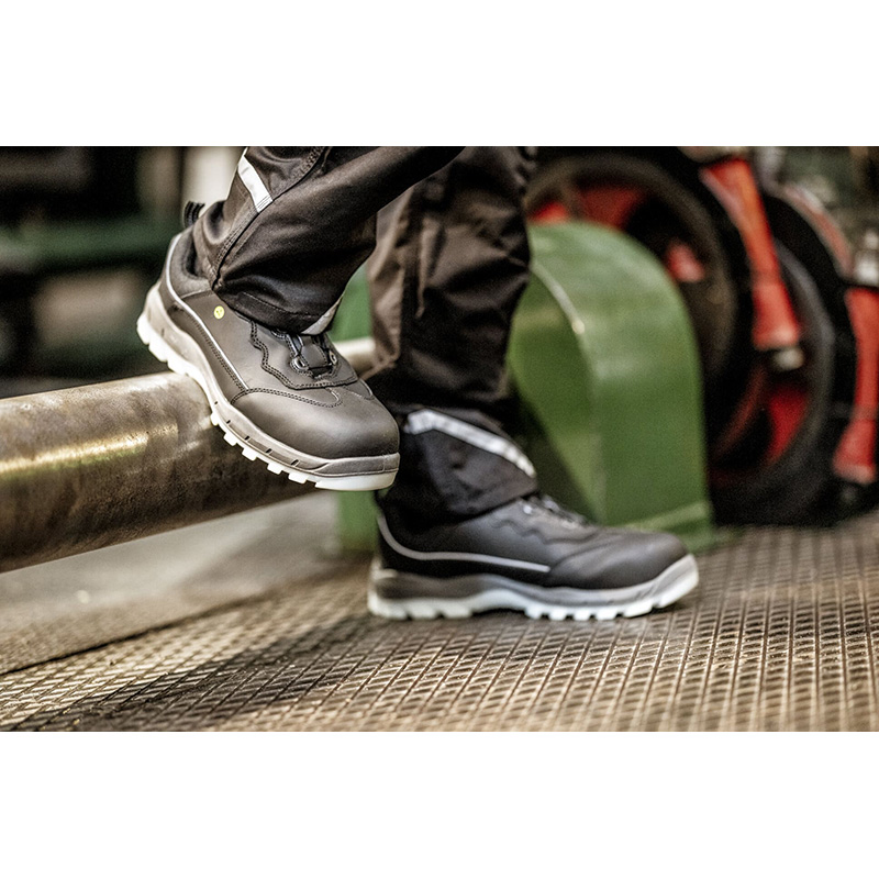 Metalfri SPORT STEP FIT, S3 ESD, sko i sort kernelæder med ikke-mærken