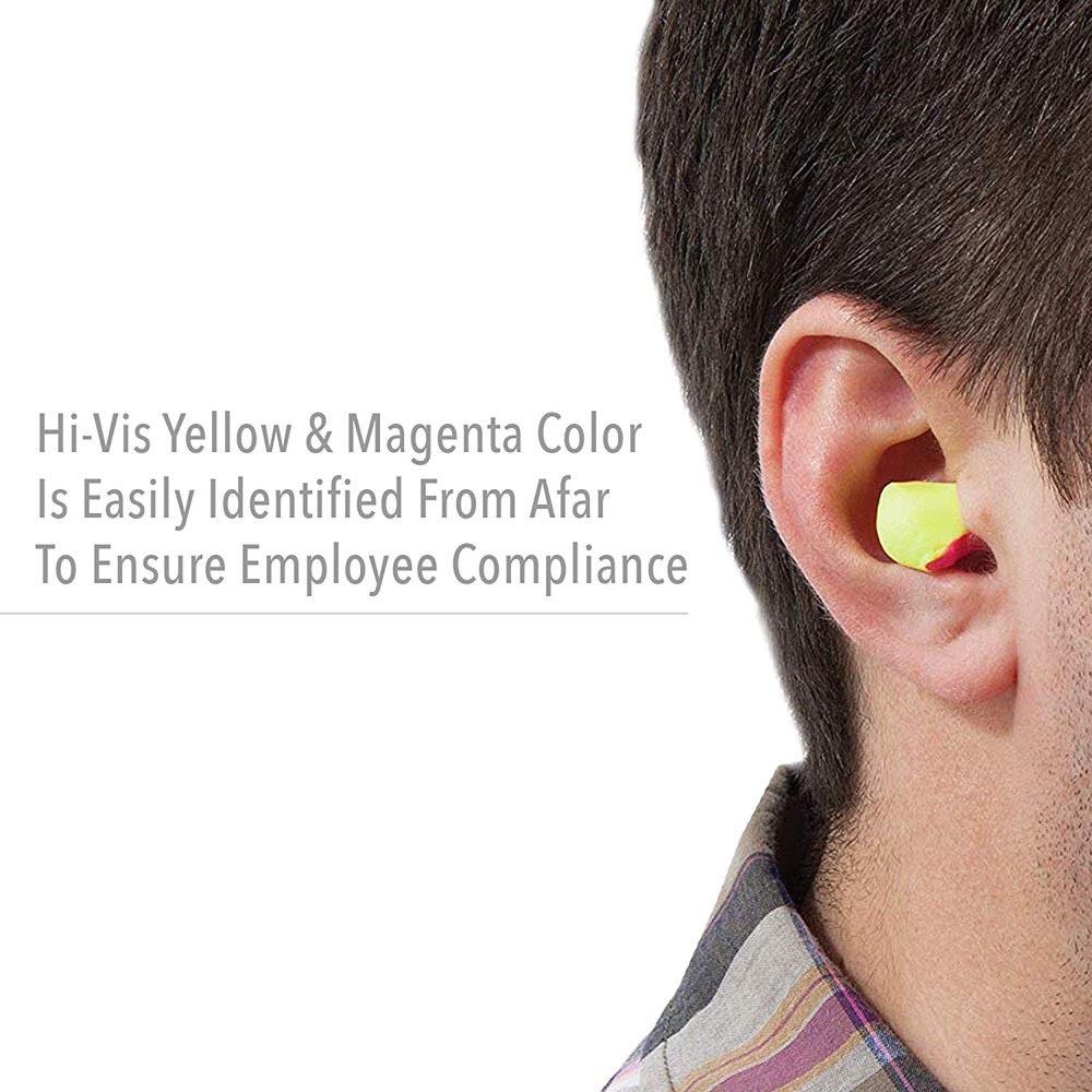 LaserLite, Howard Leight 3301271 in-ear i stor boks gul/rød PU skum ør