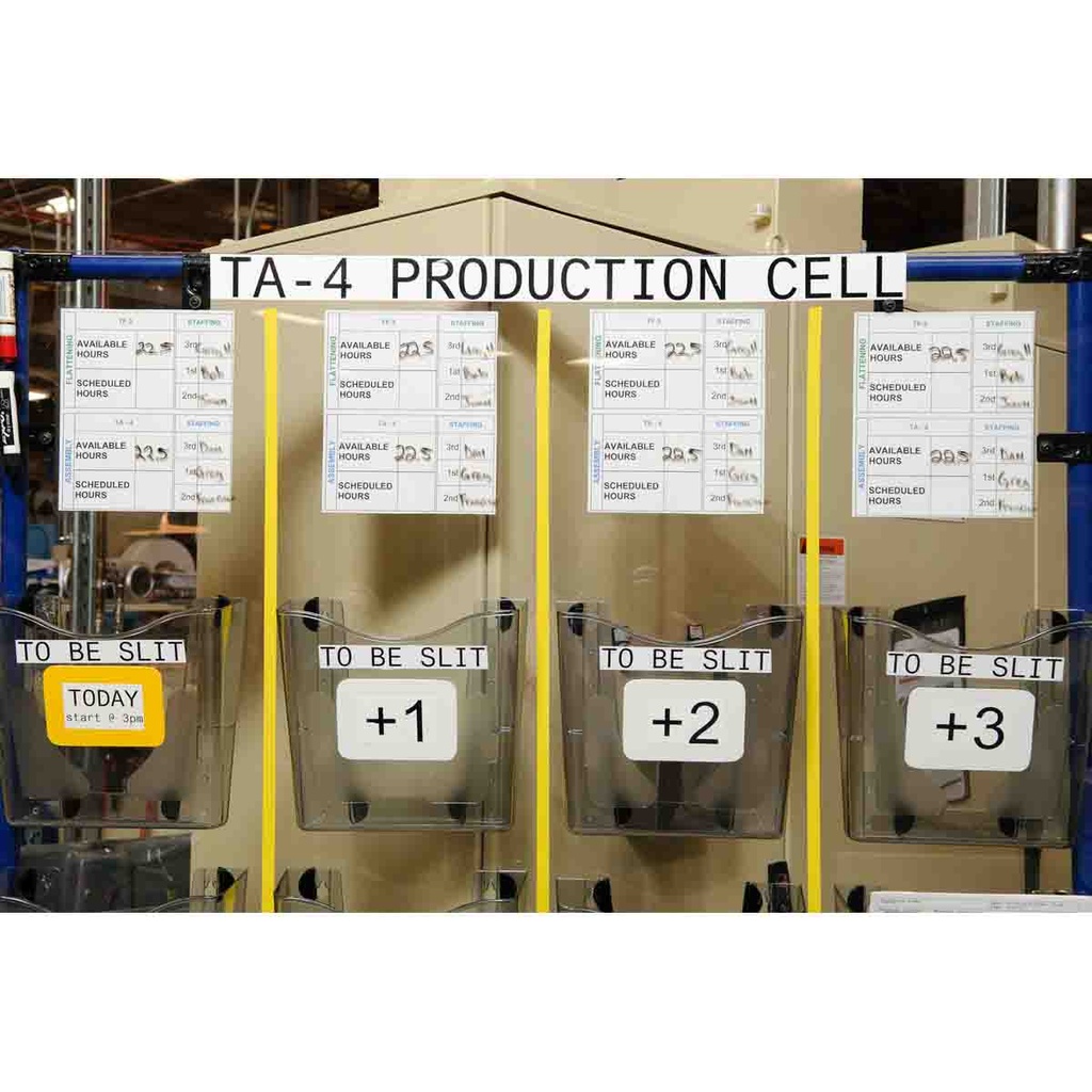 B30 Series Pre-cut Blank Sign Labels, white, 28,58mm (W) x 72,39mm (H)