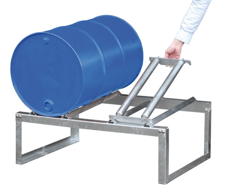 Clip-on støtte til hældning / aftapning af 200 liter tromle RA-200, galvaniseret stål