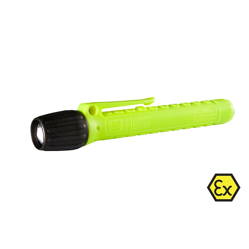 2AAA ELED PENLIGHT I - ATEX lommelygte, I-ETB, Sikkerhedsgul, med batterier.