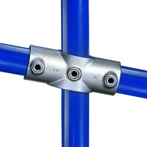 2-vejs justerbart kryds (0°-11°) - fitting 89, 42,4 mm (89-7), Kee Clamp galvaniseret rørfitting.