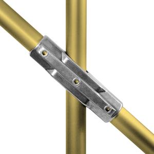 2-vejs justerbart kryds (30°-45°) - fitting L30 - 48,3 mm (L30-8), Kee lite alu rørfitting.