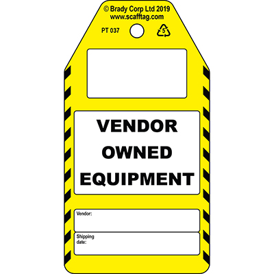 Vendor Owned Equipment tag