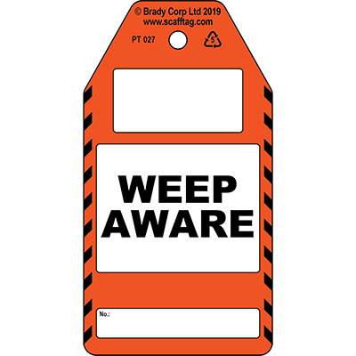 Weep Aware tag