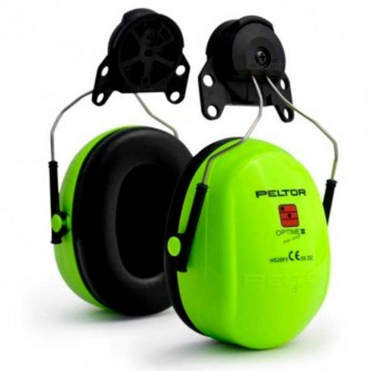 3M PELTOR Optime III Høreværn, 34 dB, Hi-Viz, hjelmmontering, H540P3E-475-GB ørekop til hjelme.