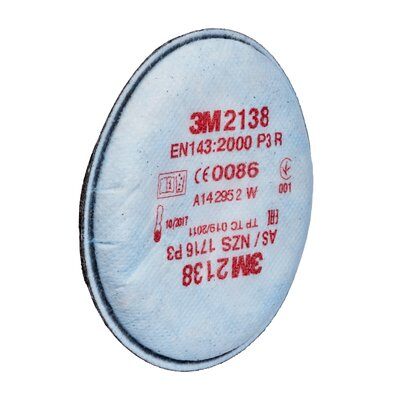 3M&trade; Partikelfilter klasse P3R, 2138, Ozon godkendt