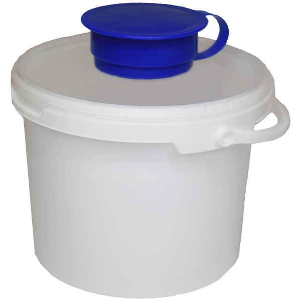Stor dispenser spand i PE Hvid til wipes, 5,7 liter, højde 19,4 cm
