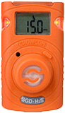 Mobil H2S Svovlbrinte enkeltgas 85 x 50 x 28 mm 76 gram Crowcon Clip SGD gasdetektor