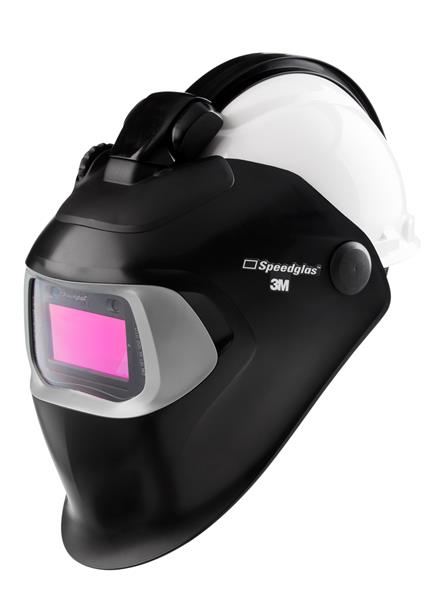 3M Speedglas Svejseskærm 100-QR med sikkerhedshjelm og Svejsekassette 100V, 783520 - Speedglas 100-QR svejsehjelm, DIN 8-12, 3M sikkerhedshjelm H-701.
