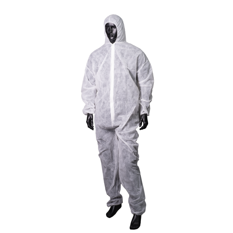 Polypropylene overall, white, size Large, Med-Comfort Large
