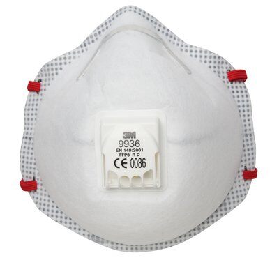 3M støvmaske, speciel, FFP3, med ventil, 9936
