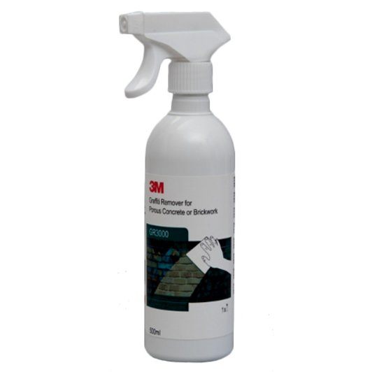 3M Graffitifjerner, 3000, 0.5 Liter spray til mursten og beton.