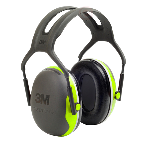 3M Peltor X4 komfort x-seriens høreværn dæmper op til 33 dB, Hi-Viz, hovedbøjle X4AGB.