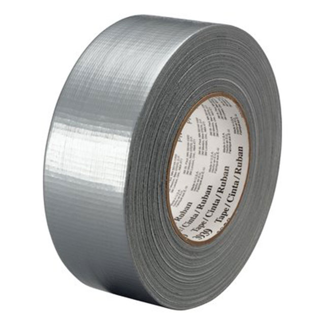 3M Lærredstape 3939, Sølv, bredde 48 mm x 55.