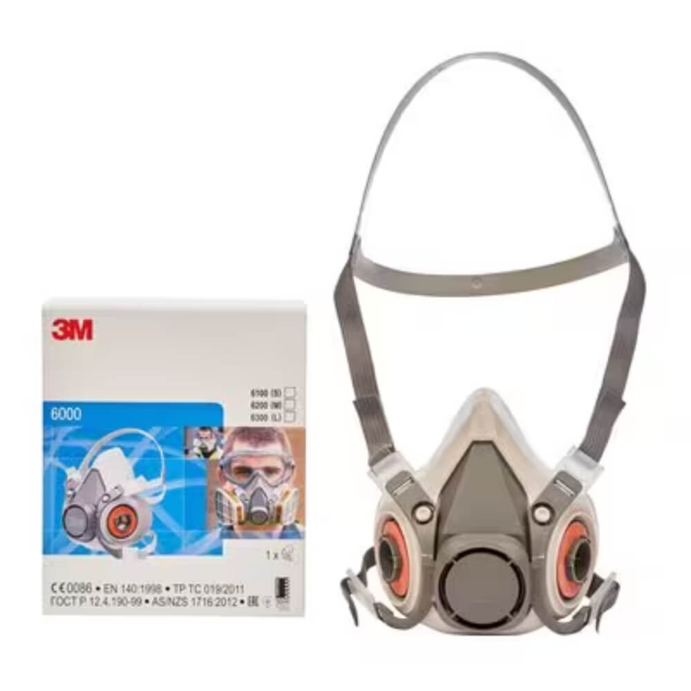3M Halvmaske 6300, med bajonetfatning str Large.