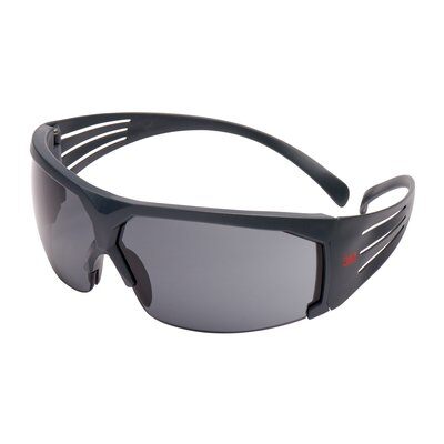 3M SecureFit beskyttelsesbriller, gråt/sort stel, Scotchgard anti-dug, grå linse, SF602SGAF-EU.