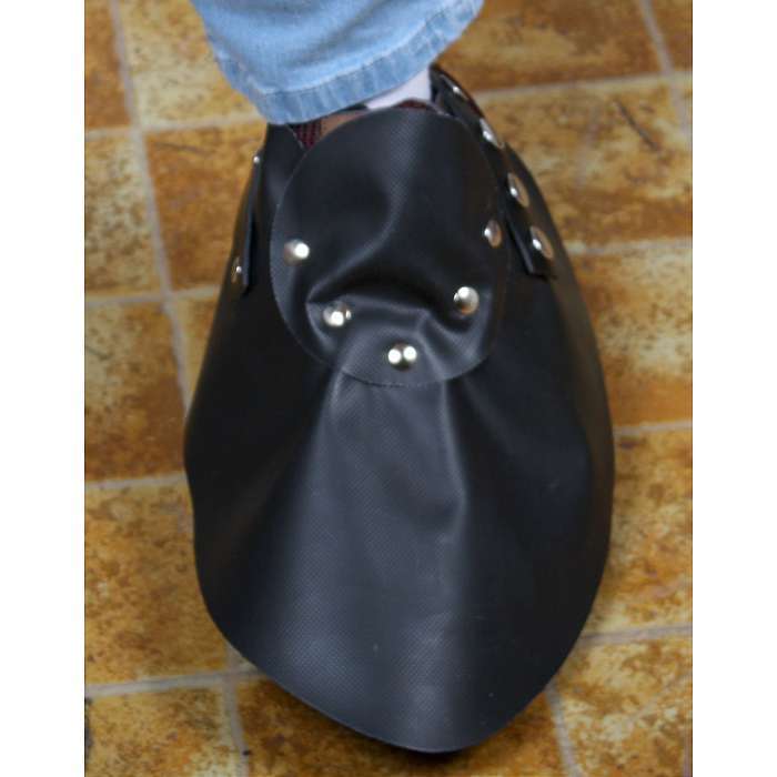 16N-880 Blue Skinnex Gamacher i sort neopren mod syre, og sandblæsning kort model passer fra str. 39-47.
