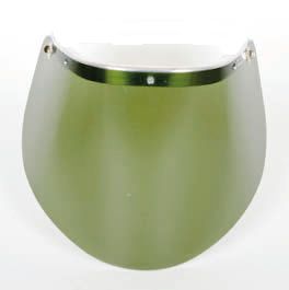 Grønt visir Høj temperaturbestandighed ca - 50 c til 135 c polycarbonat visir 500 x 250 mm tykkelse 1 mm