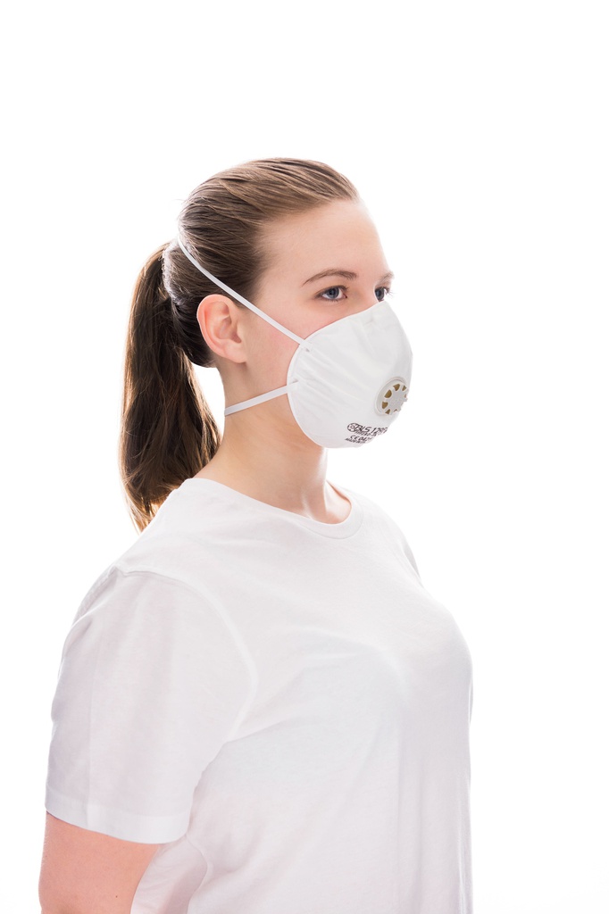 BLS Classic 129BW FFP2 R D genanvendelig kopformet filtermaske med ventil, 15 stk pr æske