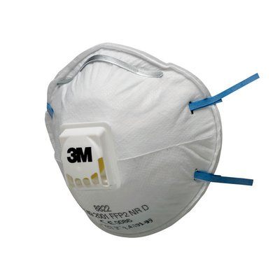 3M støvmaske, FFP2, med ventil, 8822 - 3M støvmaske, FFP2, med ventil, 8822 Sikkerhedsmasken ikke genanvendes