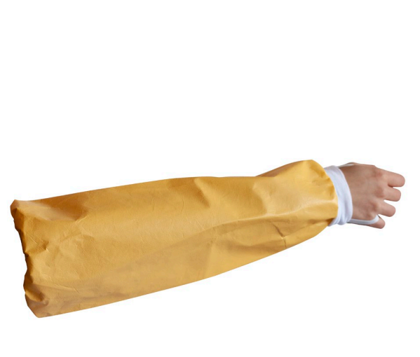 Jet spray ærmebeskytter, med løkke til tommelfinger, 3 lag laminat film, elastik i den ene ende og rib manchet ved håndled - Længde 42 cm