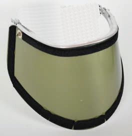 Grønt visir med velcro til montering af Varmex hætter Høj temperaturbestandighed ca - 50 c til 135 c polycarbonat visir 500 x 250 mm tykkelse 1 mm