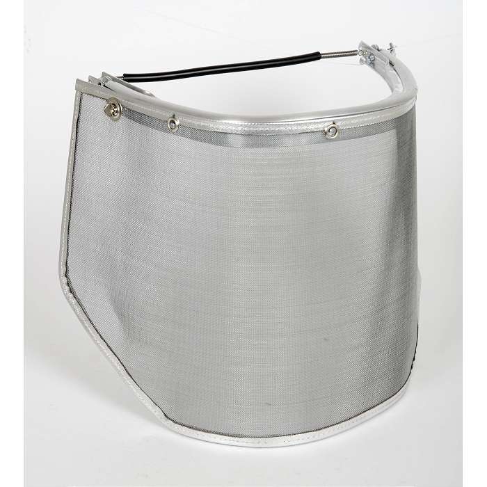 Varmefast galvaniseret trådvisir, beskytter mod partikler samt strålevarme 500 X 250 mm