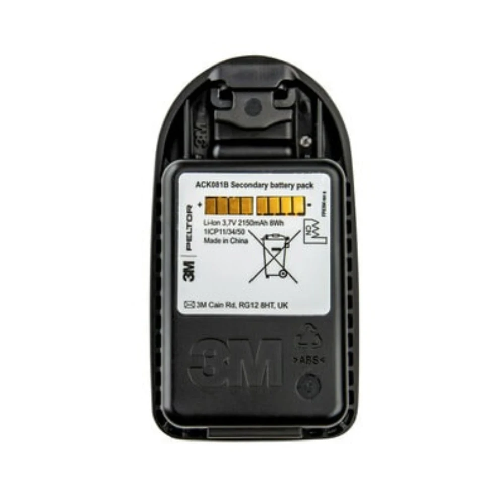 3M PELTOR Genopladelig LI-ION batteripakke, 3,7 volt, 2.150 mAh, 8 Wh, ACK081B/1