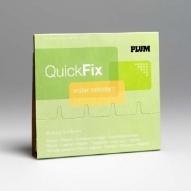 Plum 5511 Plasterrefil med 45 stk PE matriale som er vandafvisende plastre 72 x 25mm. Plum 5511