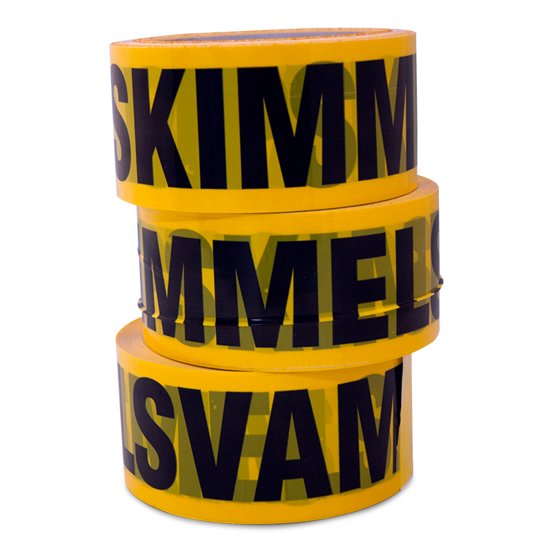 Skimmelsvamp gul tape, 66 meter bredde 50 mm