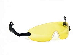 Integreret gul hjelmbrille til 3M/Peltor hjelme