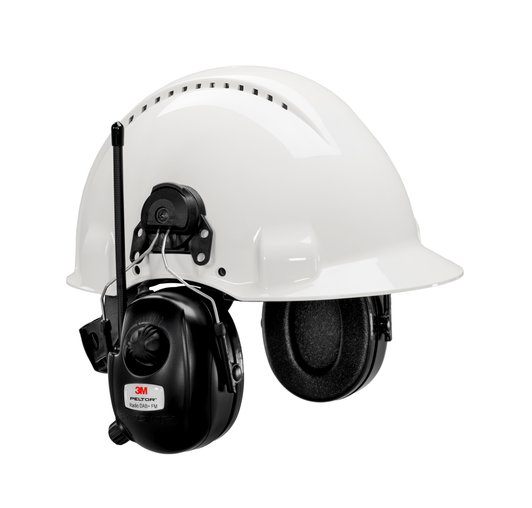 3M PELTOR DAB+ FM-radio, høreværn, 30 dB, hjelmmonteret, HRXD7P3E-01.