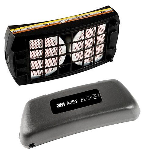 3M Adflo Gasfilter A1B1E1 med heavy-duty Li-ion-batteri, 837301.