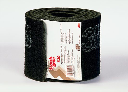 Scotch-Brite 530 Skurepad, Sort, 150 mm x 3 m