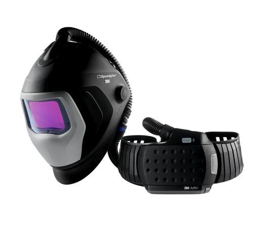3M Speedglas Svejseskærm 9100 Air med svejsekassette 9100XXi og 3MAdflo Turboåndedrætsværn, 567726.