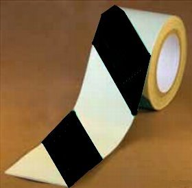 Efterlysende tape Photoluminescent tape - 80 mm x 10 meter / Sort efterlysende | | Fjernlager | Photoluminescent tape