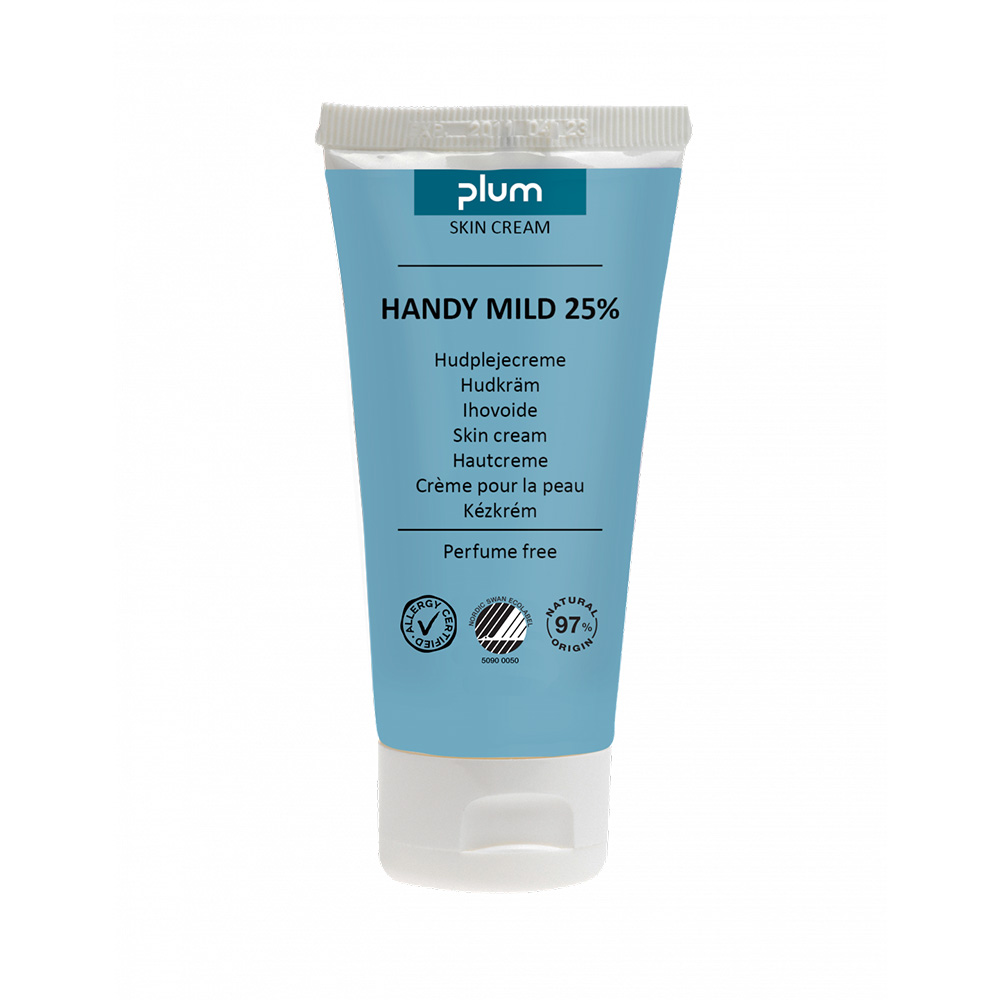 Plum Handy mild 25% 2532 genopbyggende creme u/parfume, 100 ml, kan bruges på alle hudtyper