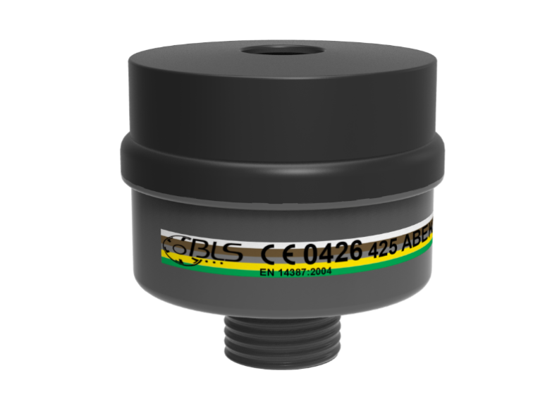 BLS 425 filter, ABEK2P3 R filter med 40 mm gevind, passer til helmaske BLS 5400