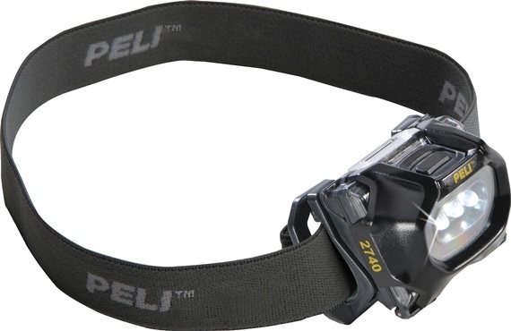 PELI&trade; LED pandelampe SORT, kan lyse op til 35m vejer kun 60 gram Zone 0. ATEX IPX4